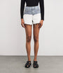 Maje Black Tie-Dye Denim Shorts