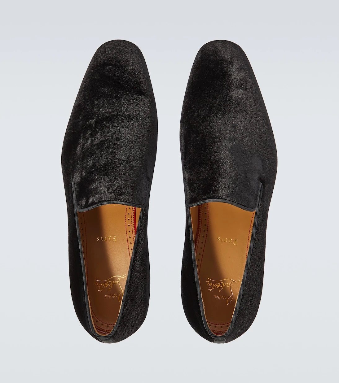 Christian Louboutin - Dandelion velvet loafers