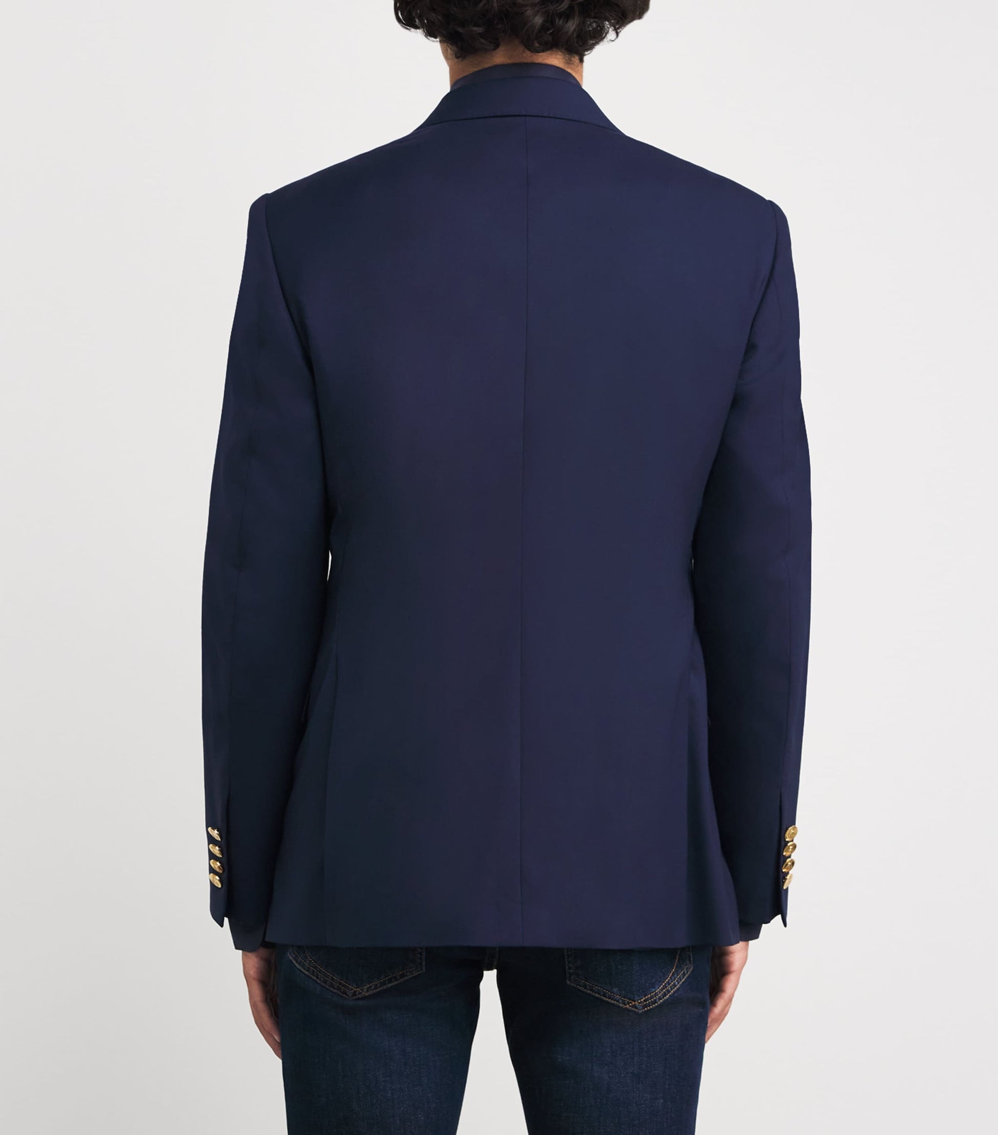 Ralph Lauren Purple Label Navy Wool Blazer