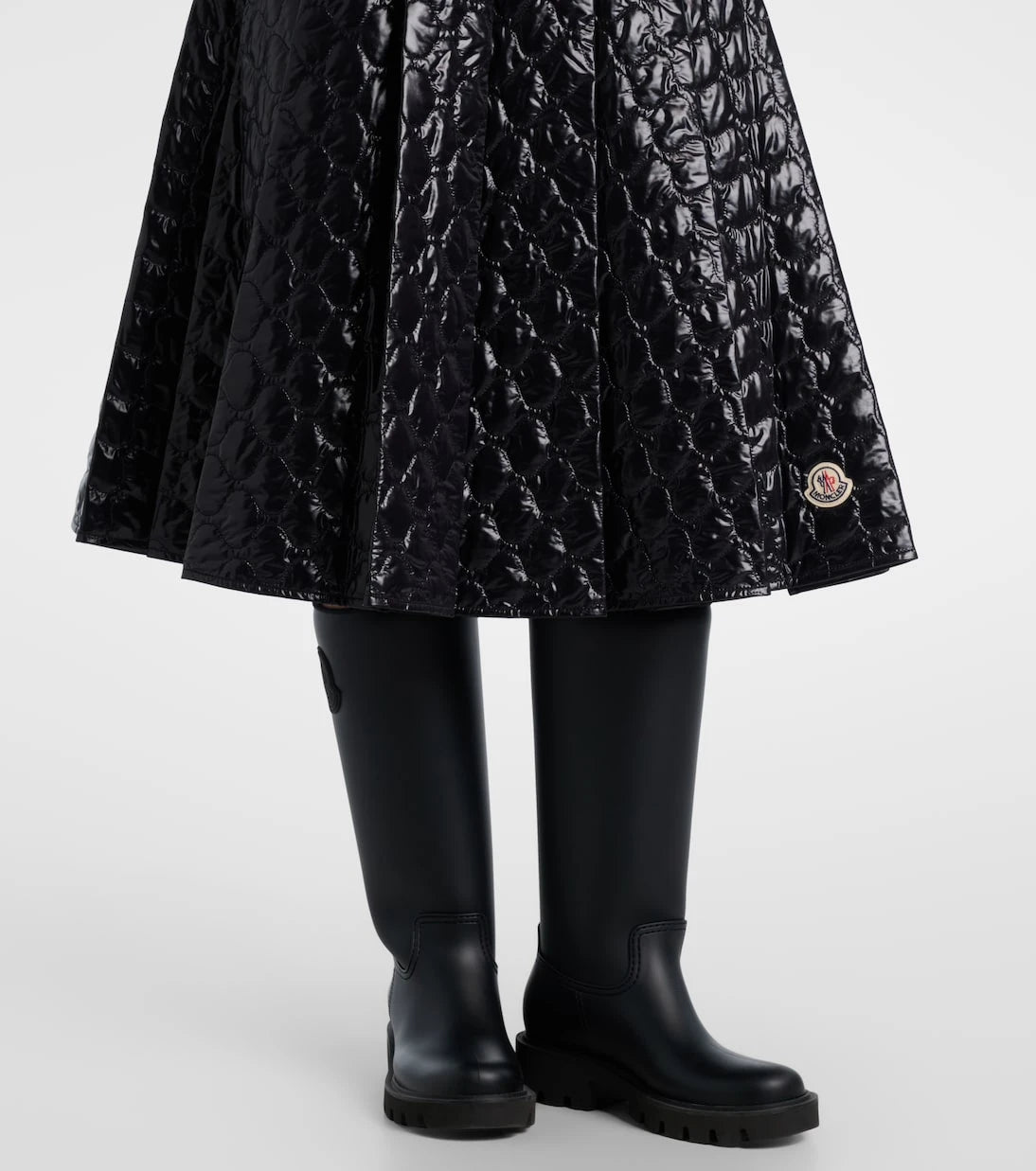 Moncler - Quilted midi skirt