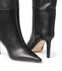 Jimmy Choo Black Alizze 85 Leather Knee-High Boots