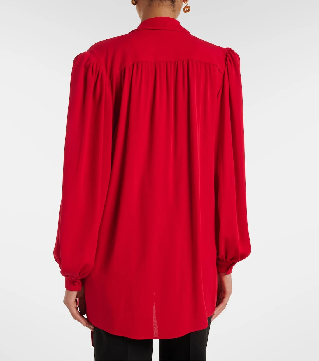 Valentino - Tie-neck silk georgette blouse