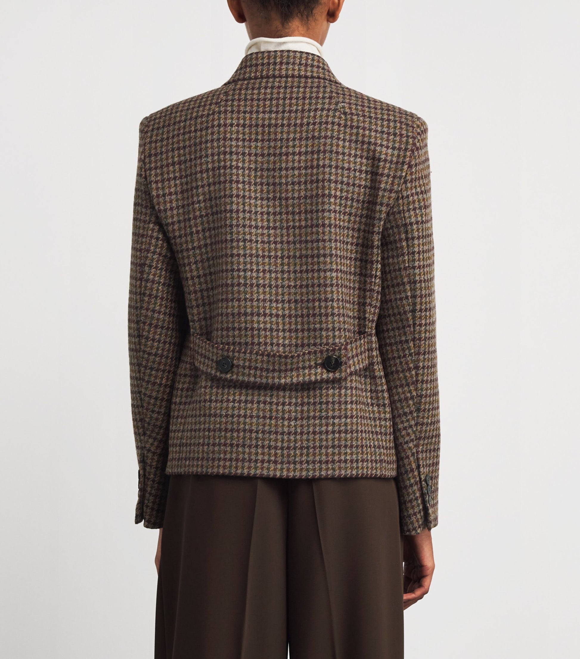 Weekend Max Mara Purple Stretch Wool Double-Breasted Blazer