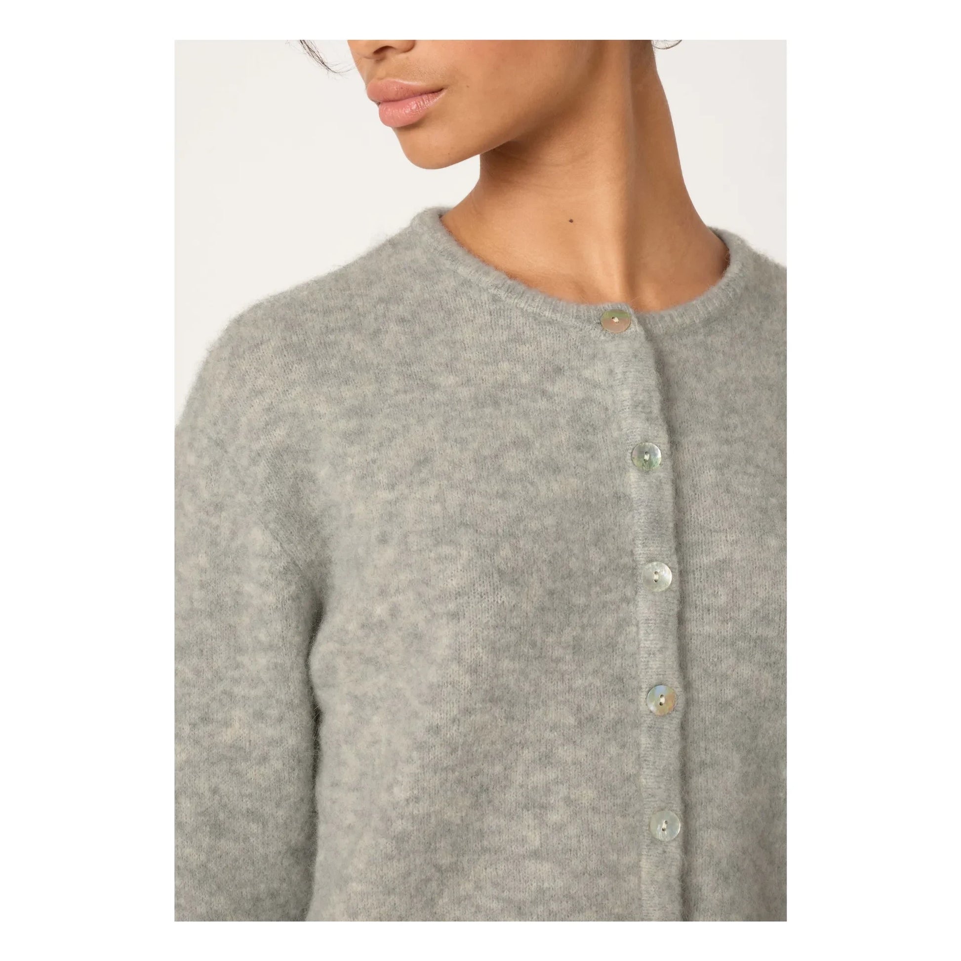 American Vintage - Vitow Alpaca and Wool Vest | Light grey