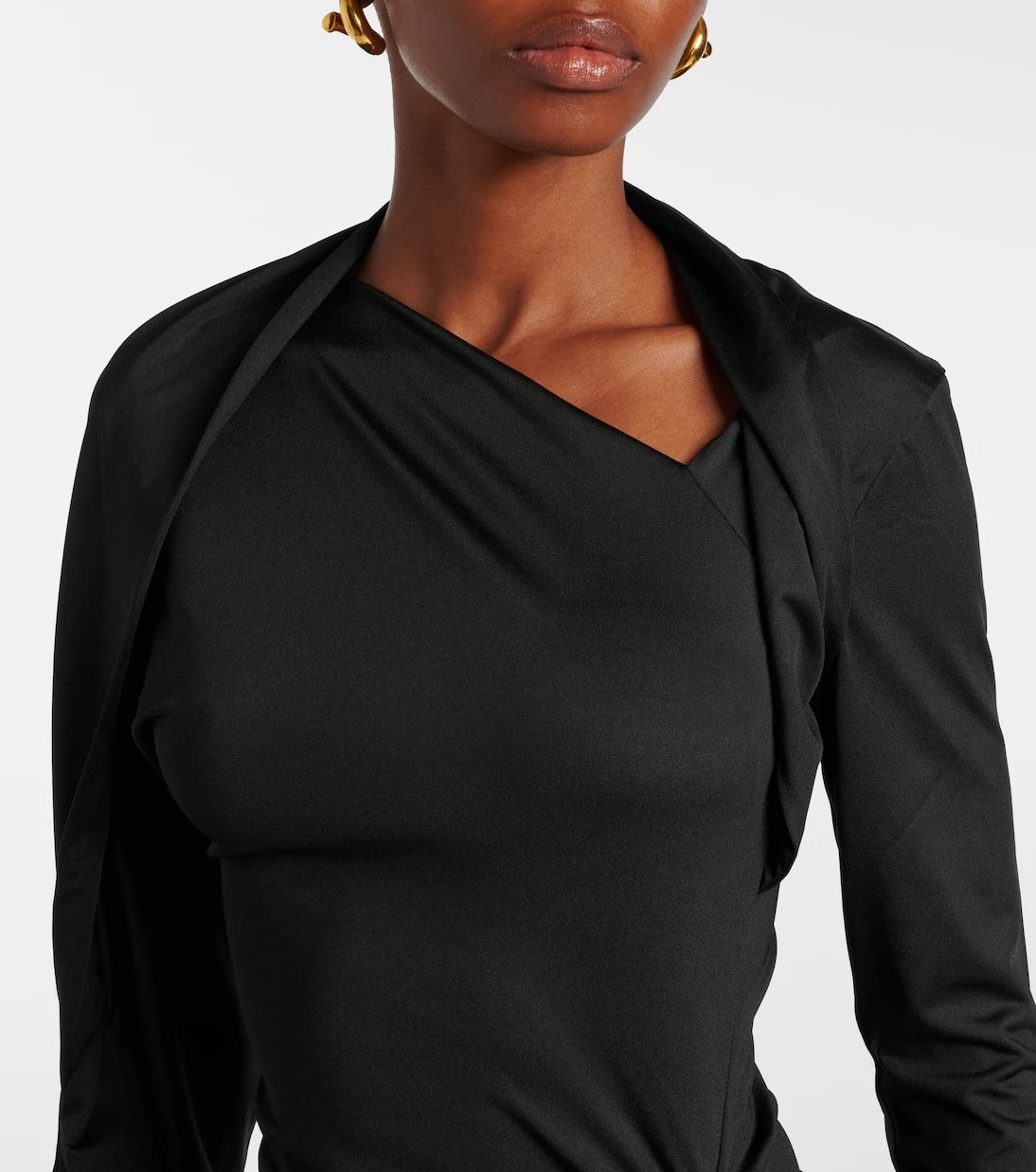 Victoria Beckham - Ruched asymmetric gown