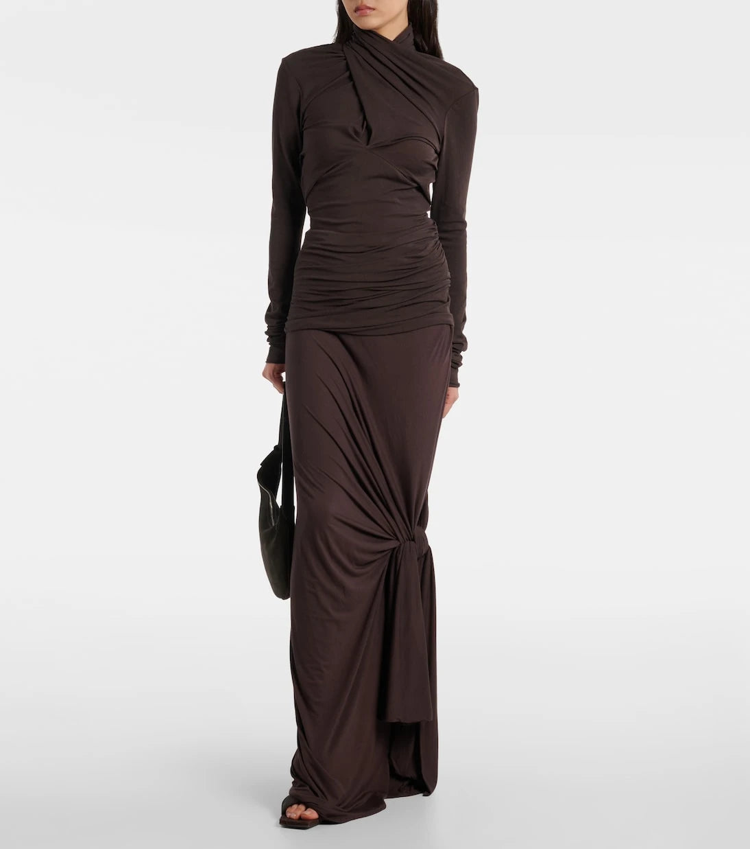 Entire Studios - Gres draped cotton-blend top