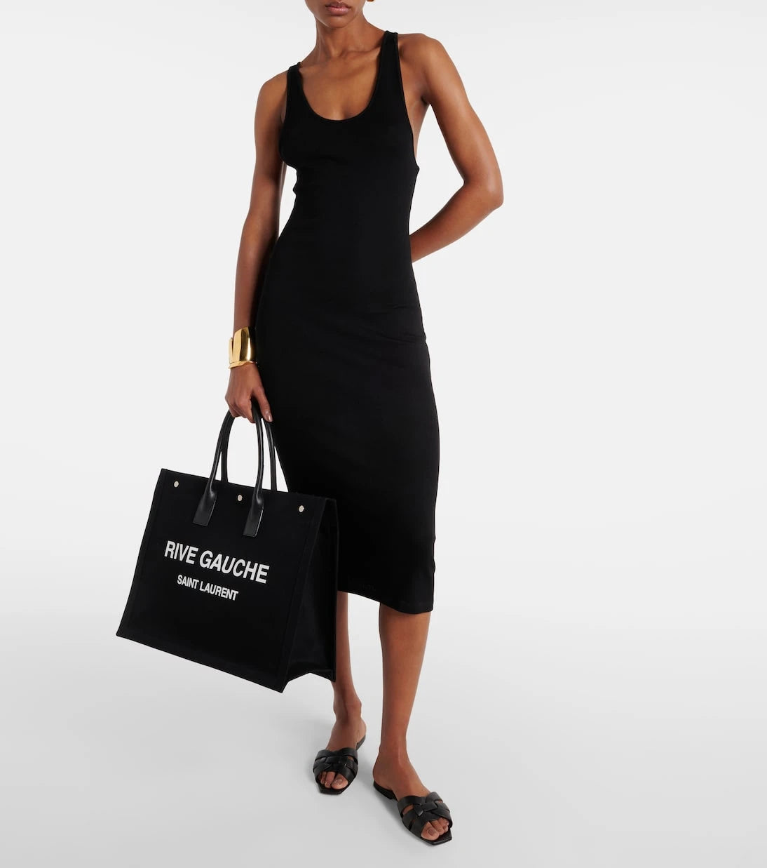 Saint Laurent - Tribute Nu Pieds 05 leather sandals