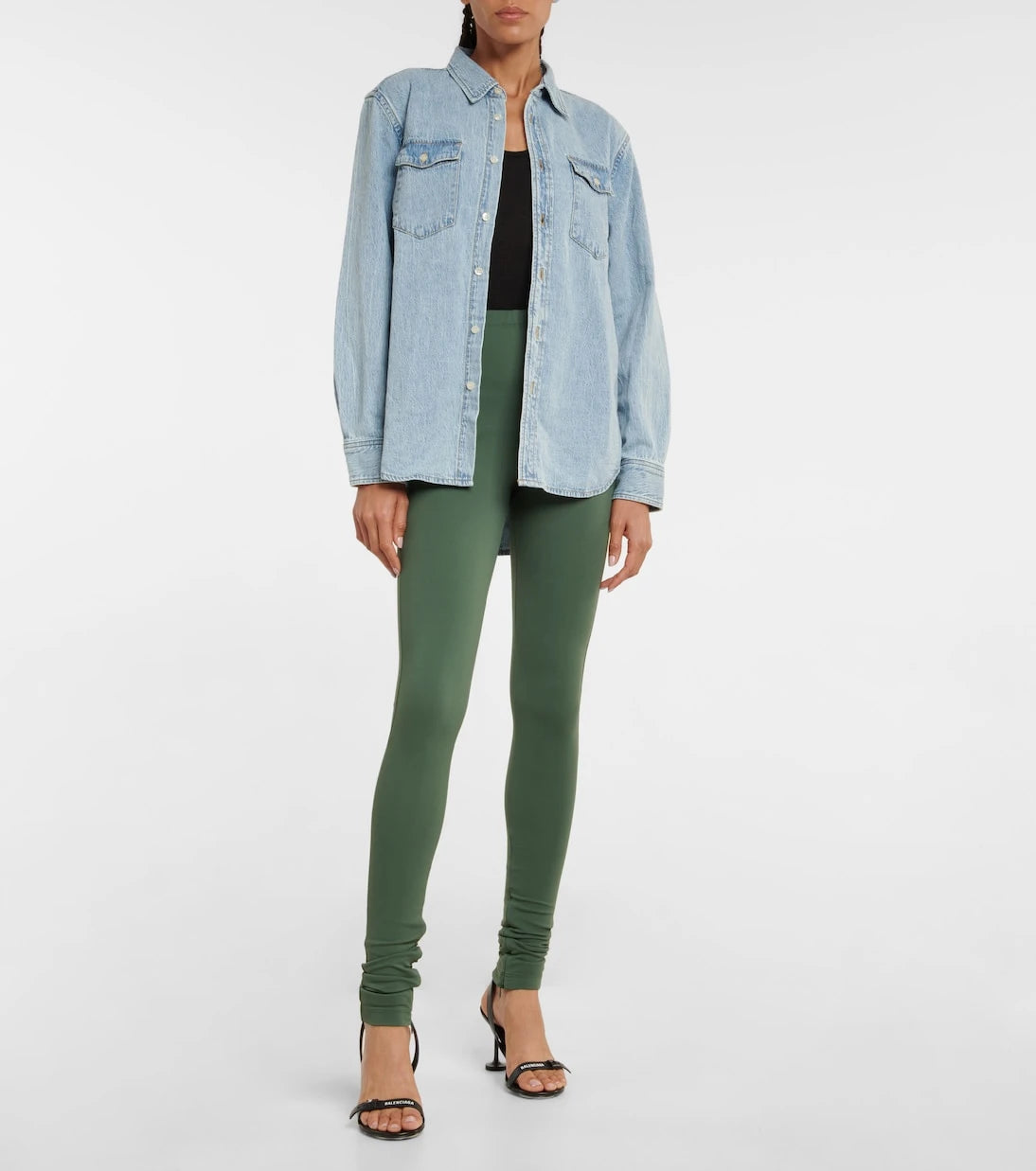 Wardrobe.NYC - Side Split high-rise leggings