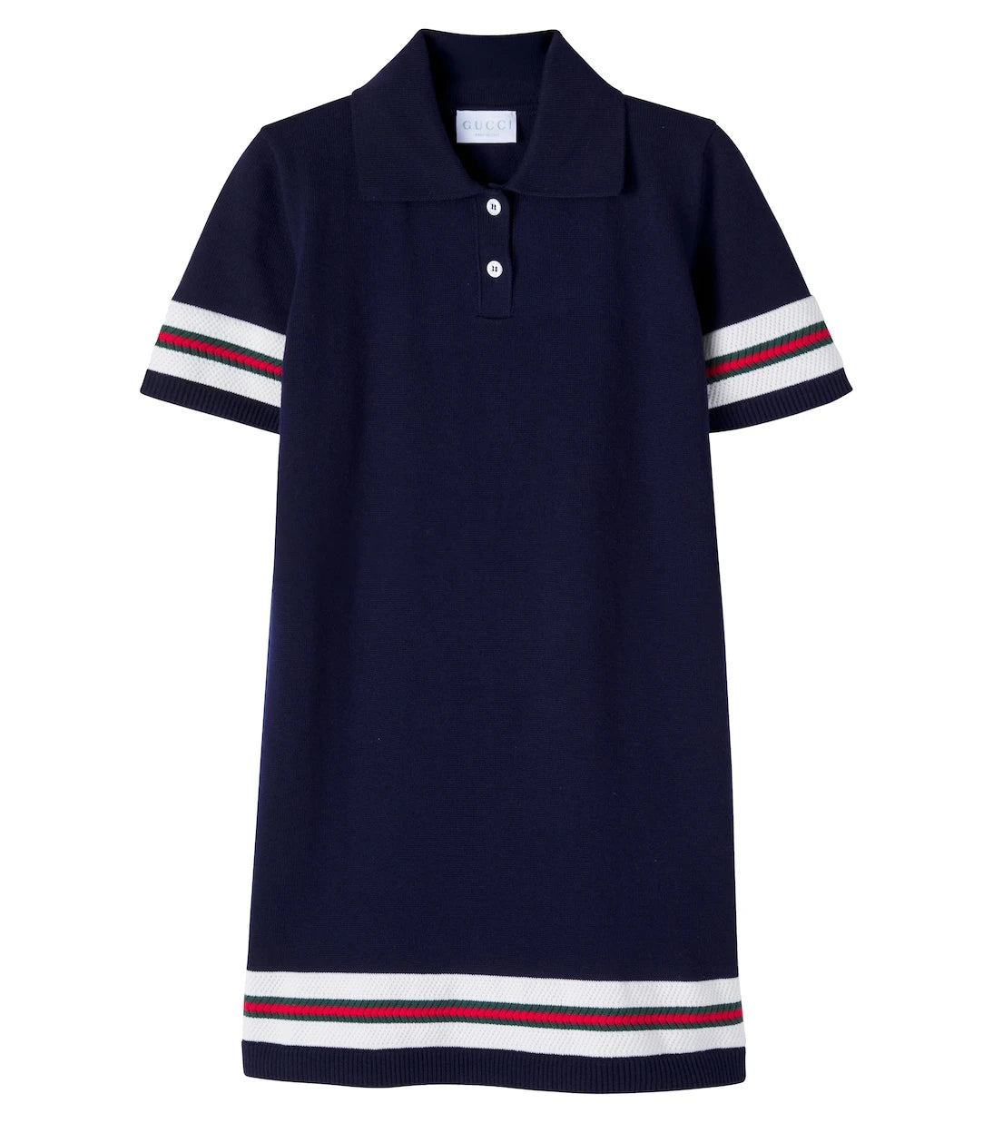 Gucci Kids - Striped cotton polo dress
