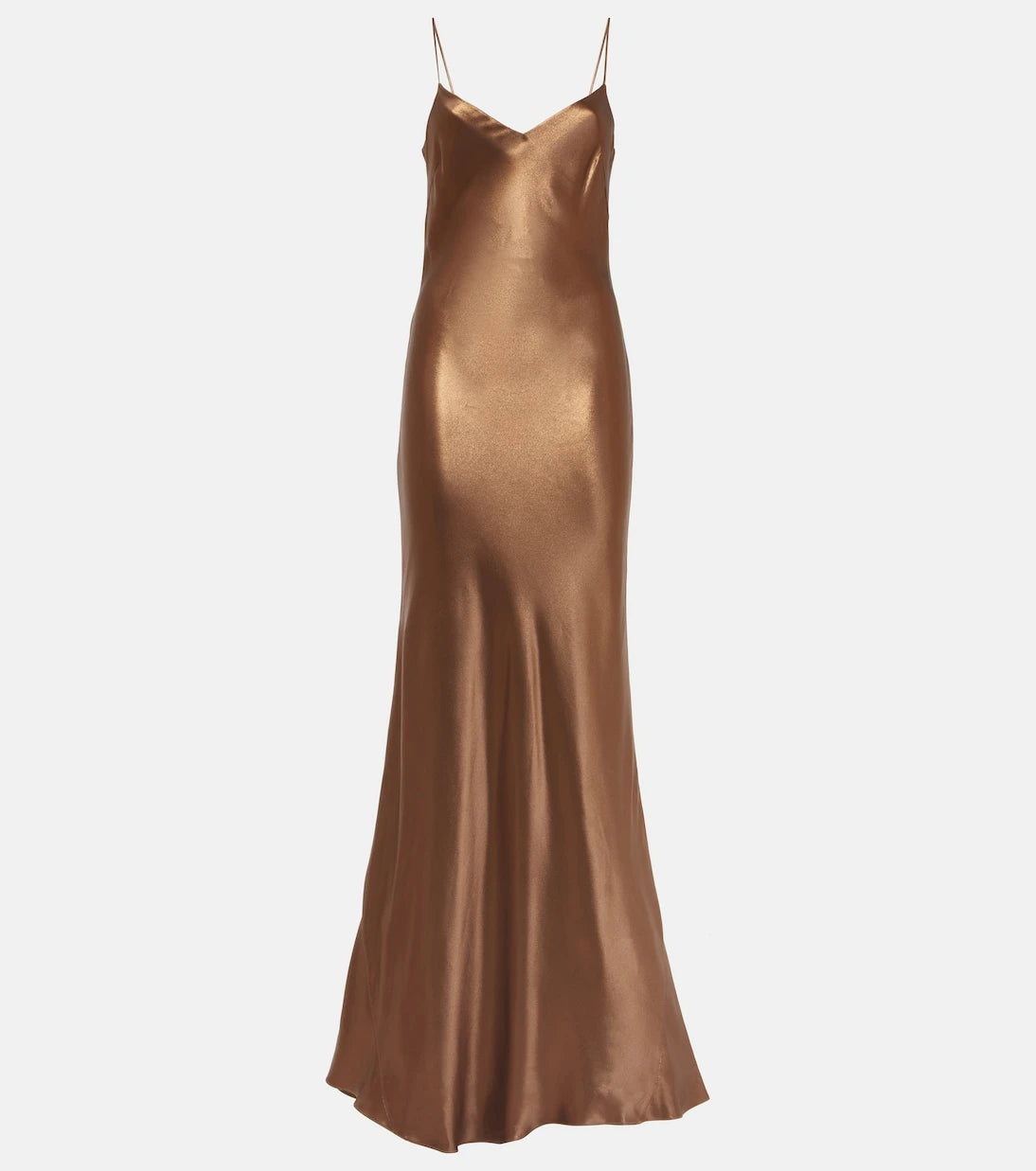 Galvan - Provence satin maxi dress