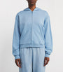 Blue French Terry Zip-Up Hoodie