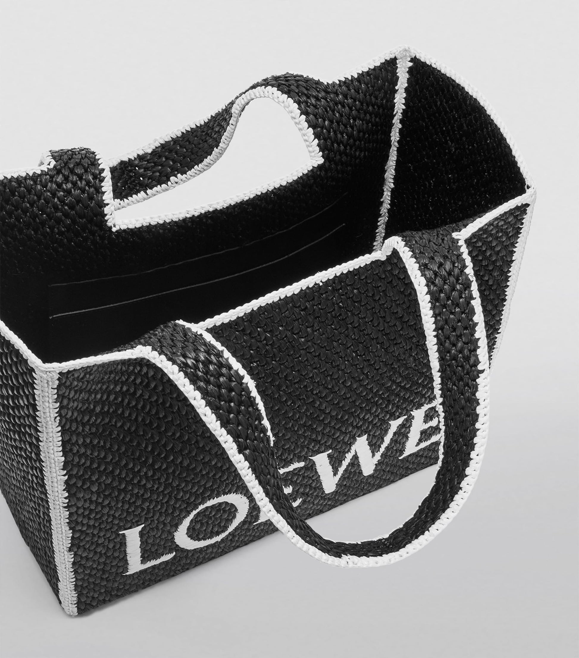 LOEWE Black x Paula's Ibiza Large Font Tote Bag