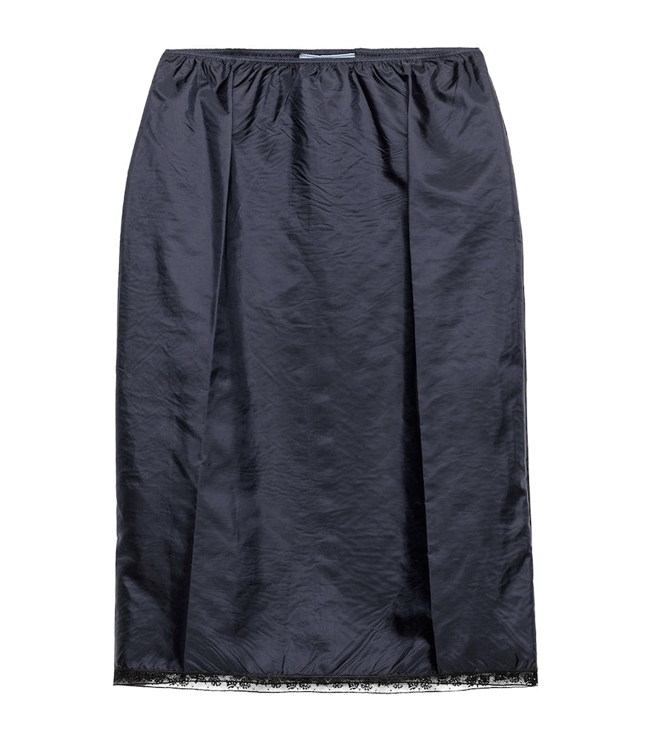 Prada Blue Re-Nylon Pencil Skirt