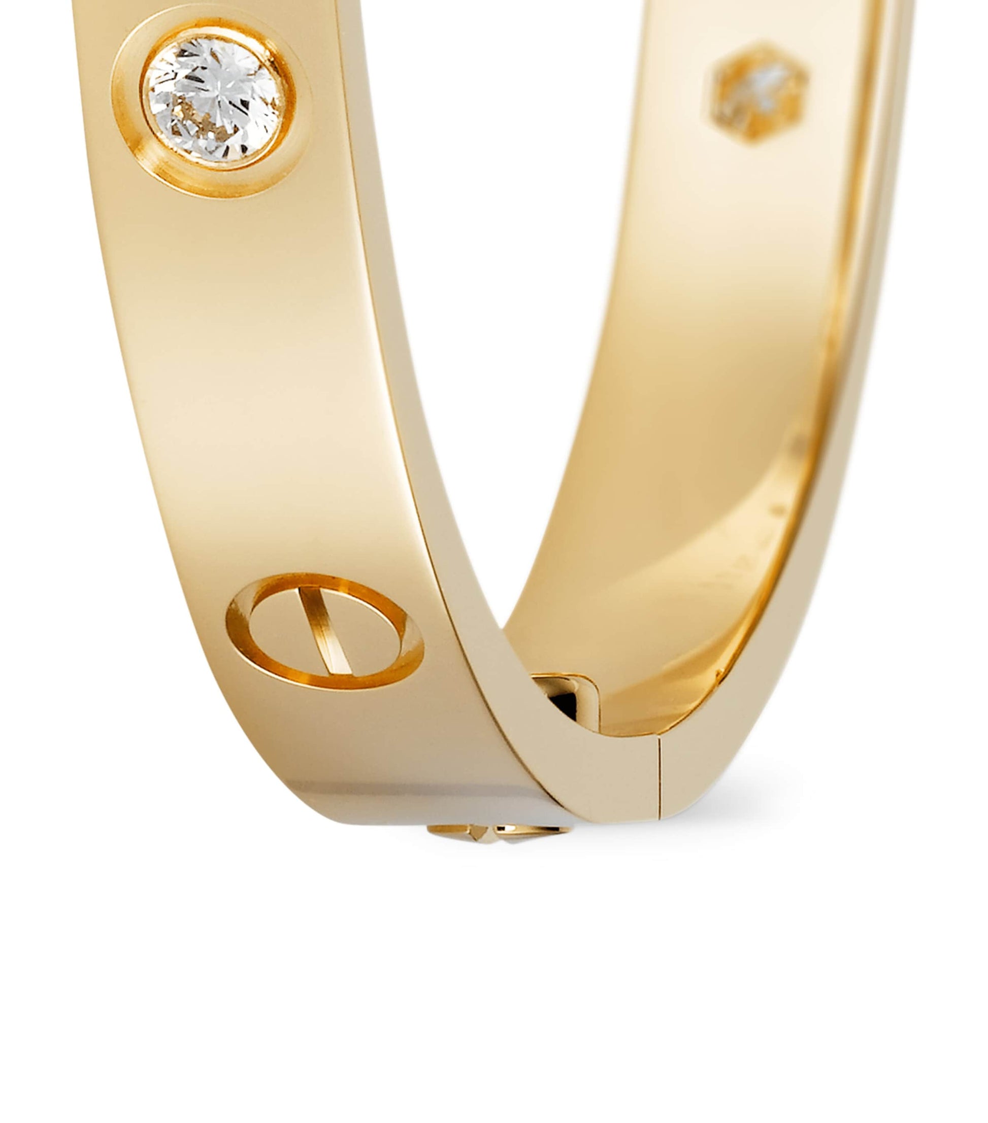 LOVE Classic Yellow Gold 4-Diamond Bracelet