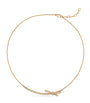 CHANEL Rose Gold and Diamond Ruban Chain Necklace