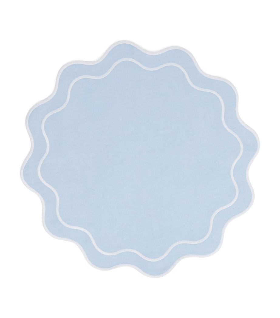 Set of 4 Bella Blue Placemats (36cm x 45cm)