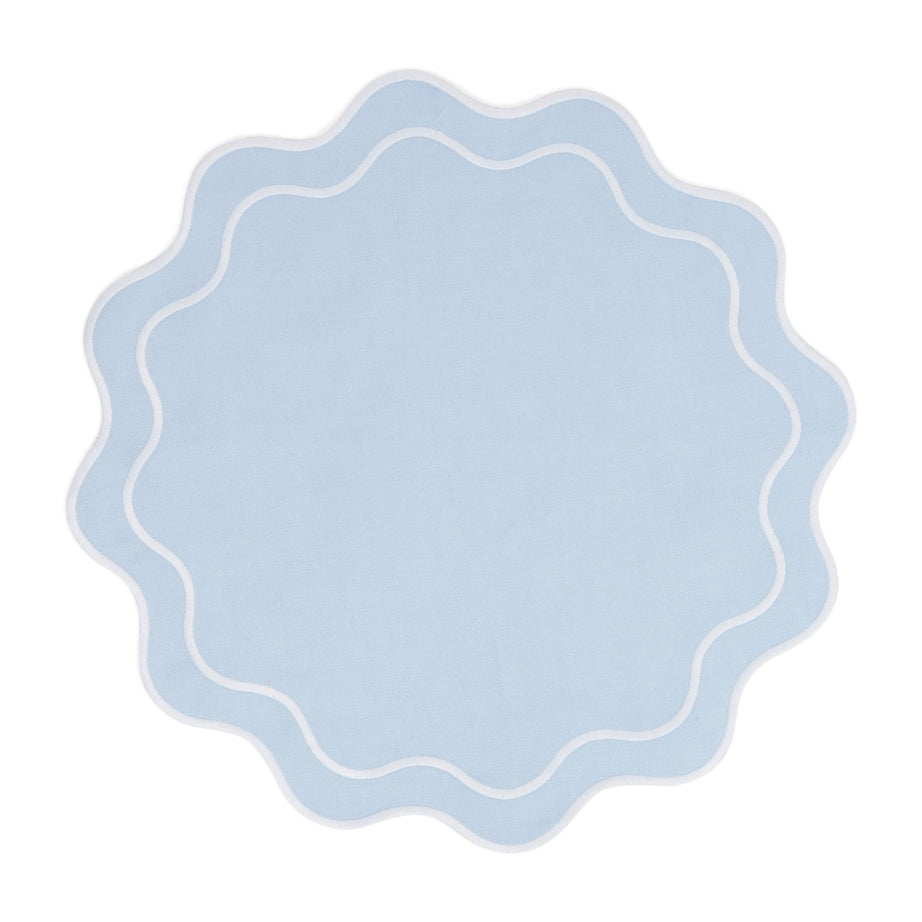 Set of 4 Bella Blue Placemats (36cm x 45cm)