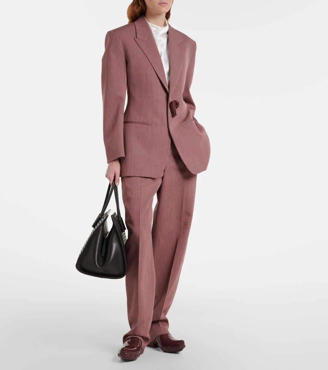 Bottega Veneta - Wool and linen-blend tapered pants