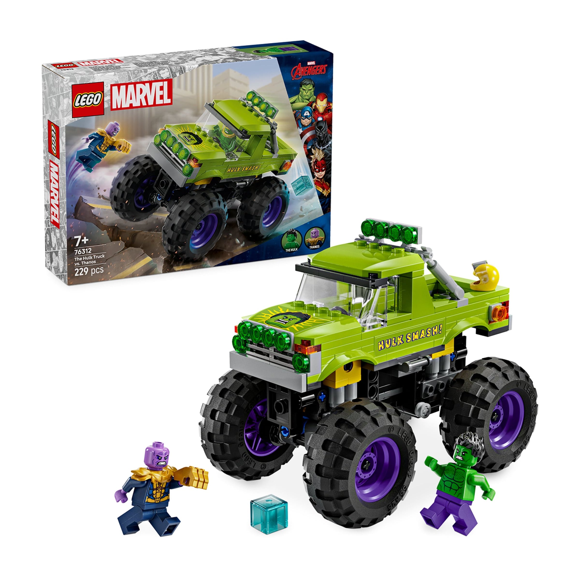 Marvel The Hulk Truck vs. Thanos Set 76312