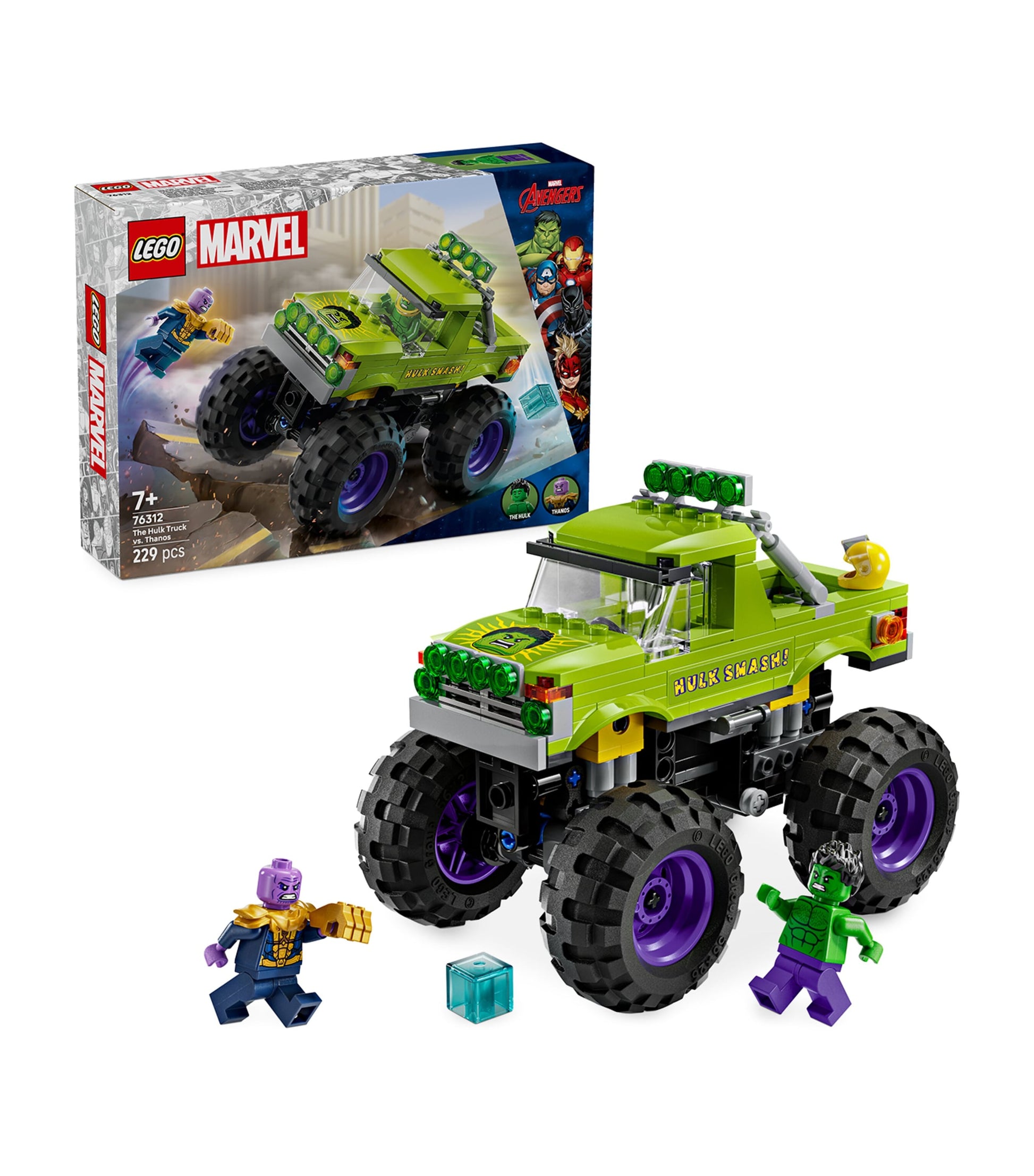 Marvel The Hulk Truck vs. Thanos Set 76312