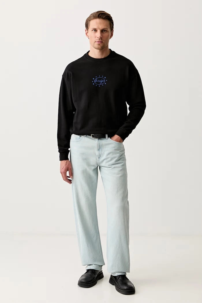 HUGO Blue Erkek Pamuklu Oversize Sweatshirt Nugodana