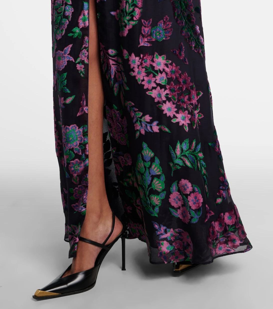 Etro - Embroidered sheer gown