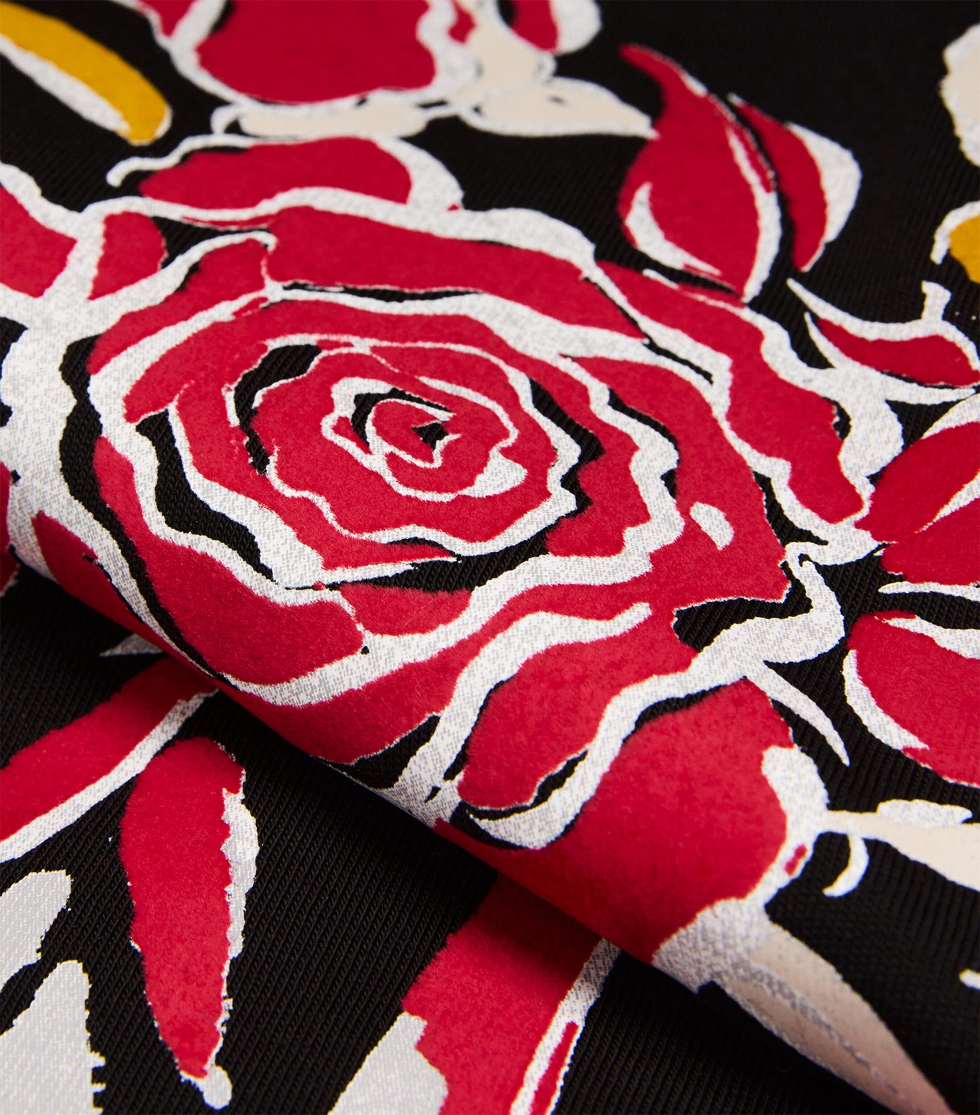 Cotton Roses Print T-Shirt