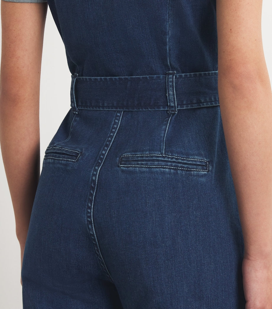 Pink Denim Anessa Utility Jumpsuit