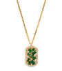 Yellow Gold, Diamond and Emerald Frenzy Necklace