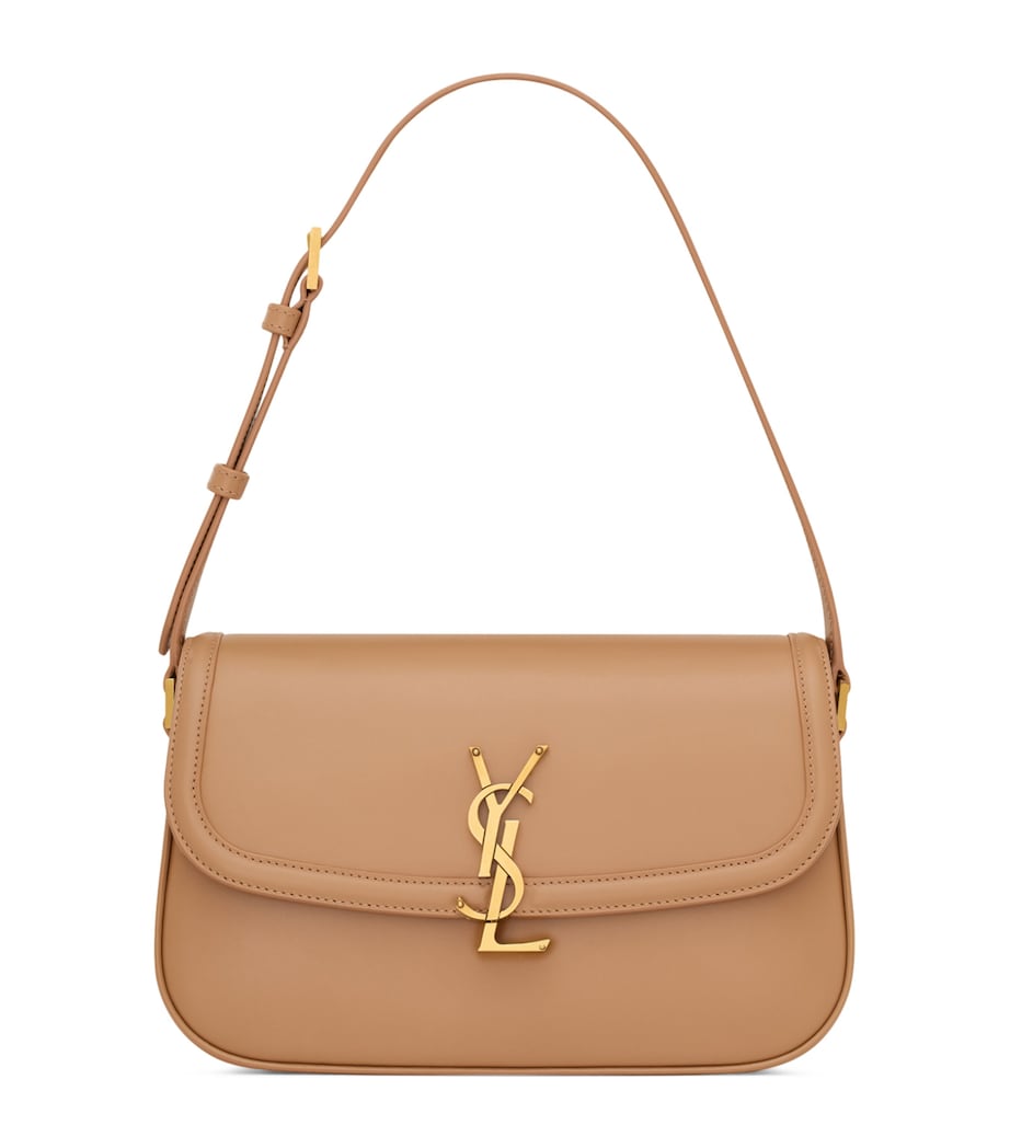 Saint Laurent Beige Medium Solferino Shoulder Bag