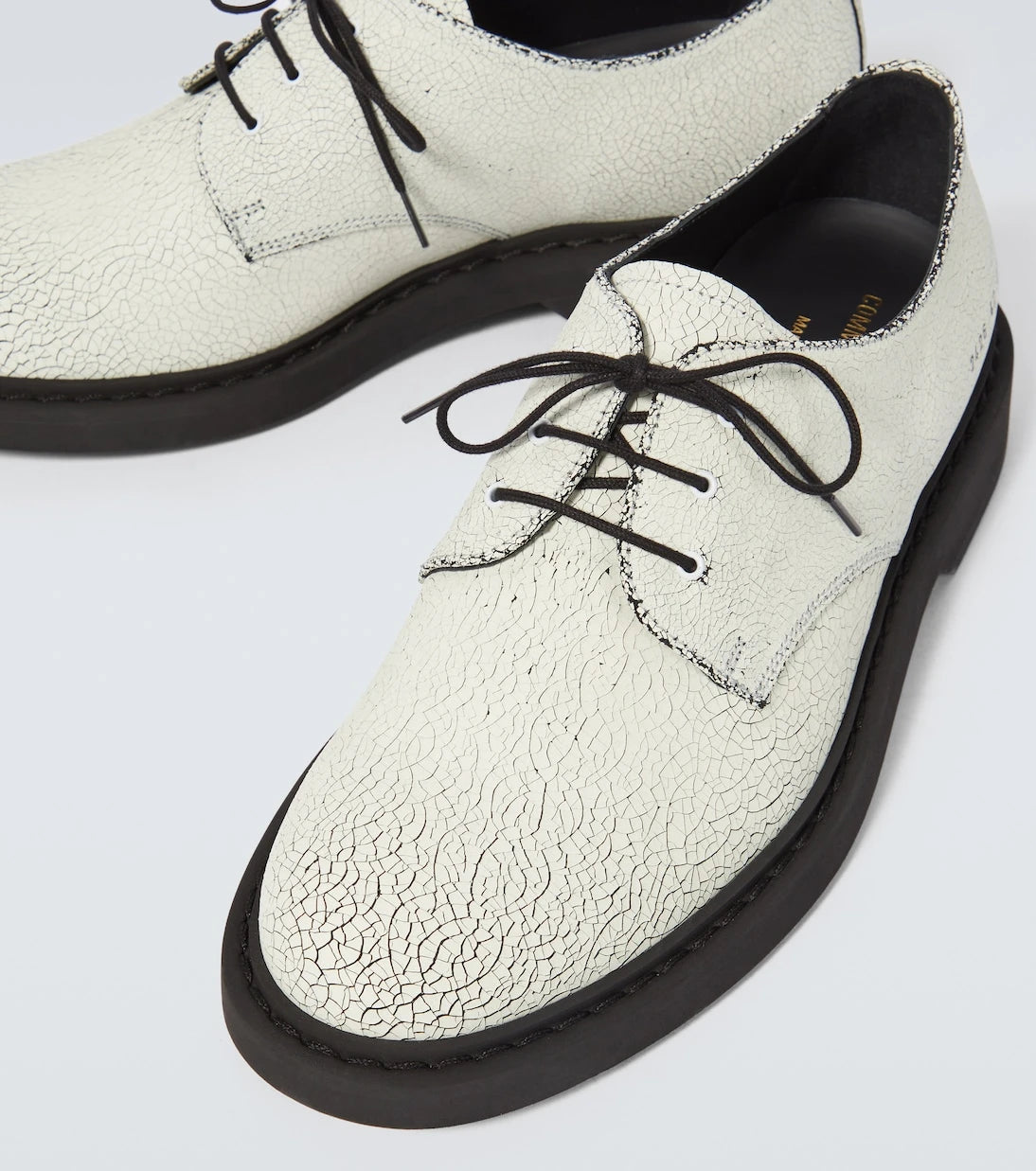 Common Projects - Cracked leather Derby shoes