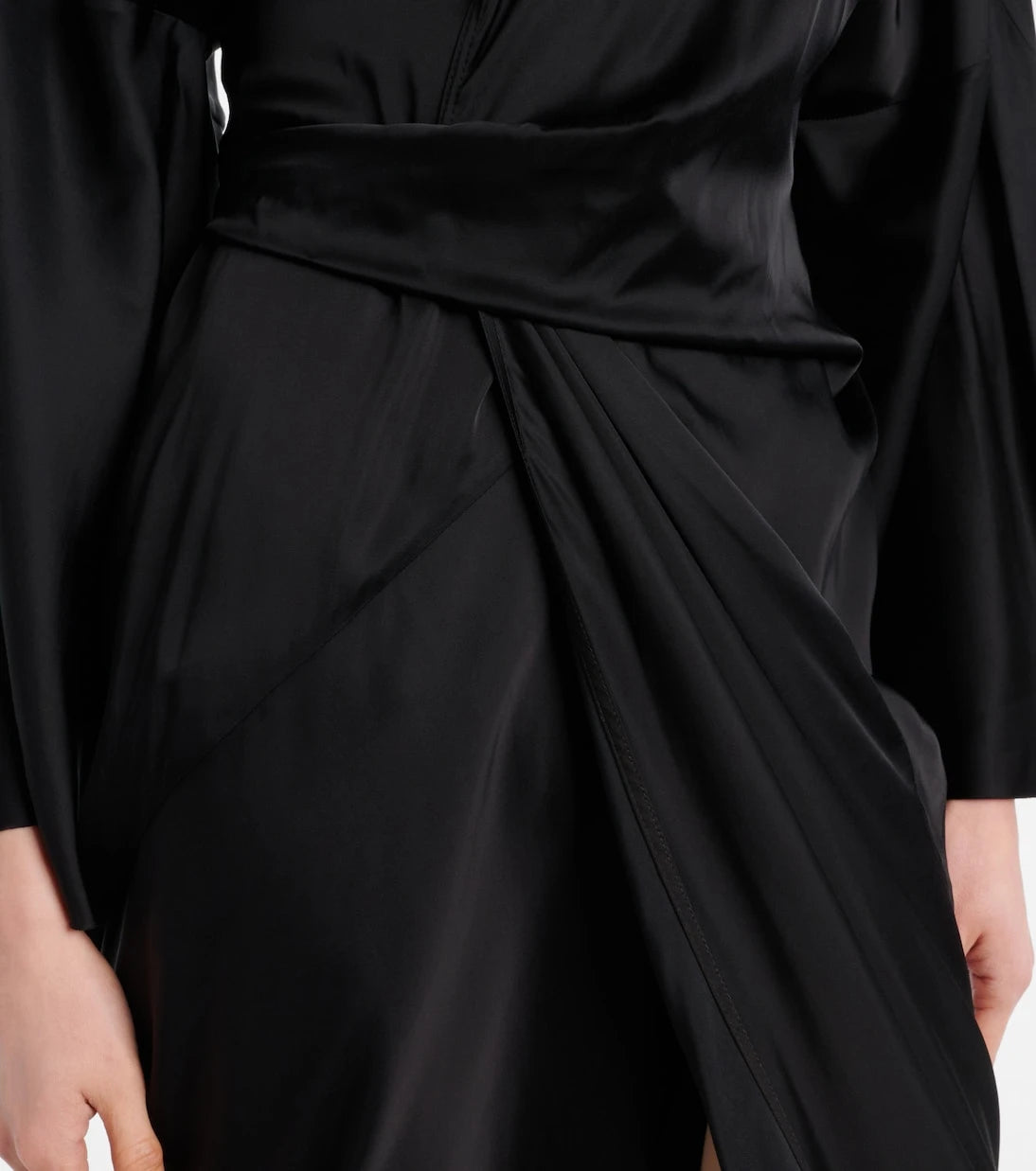 Rick Owens - Hollywood charmeuse wrap dress