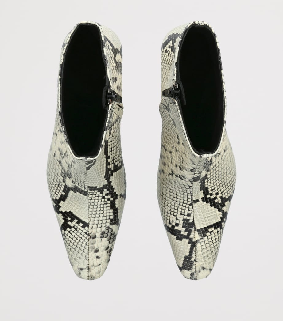 STAUD White Leather Wally Ankle Boots 55