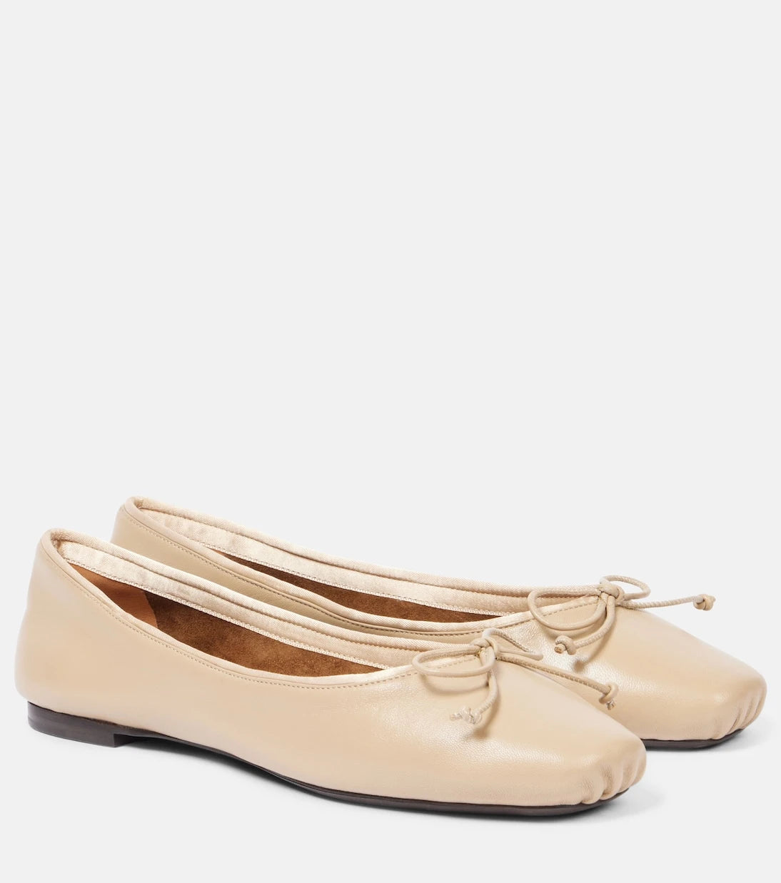 Khaite - Charlotte leather ballet flats