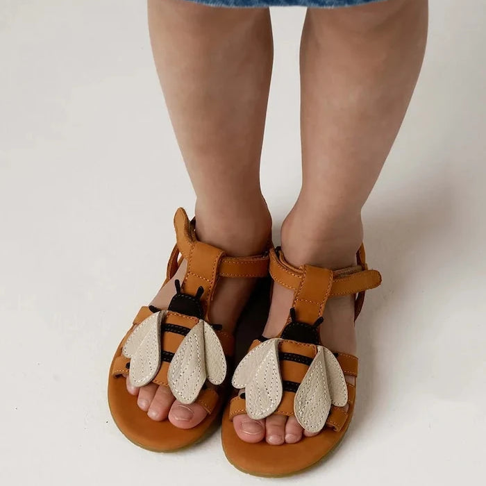 Donsje çocuklar için nubuk sandalet Iles Sky Sandals Bee