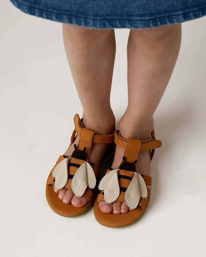 Donsje çocuklar için nubuk sandalet Iles Sky Sandals Bee