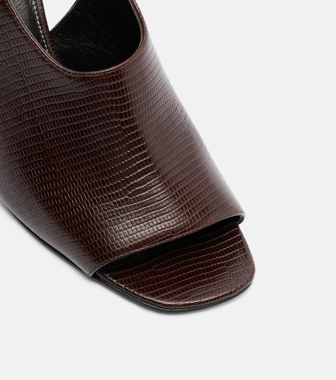 Toteme - Embossed leather slingback sandals
