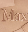 Max Mara Beige Cotton-Blend Logo Hoodie