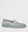 Blue Suede Loafers
