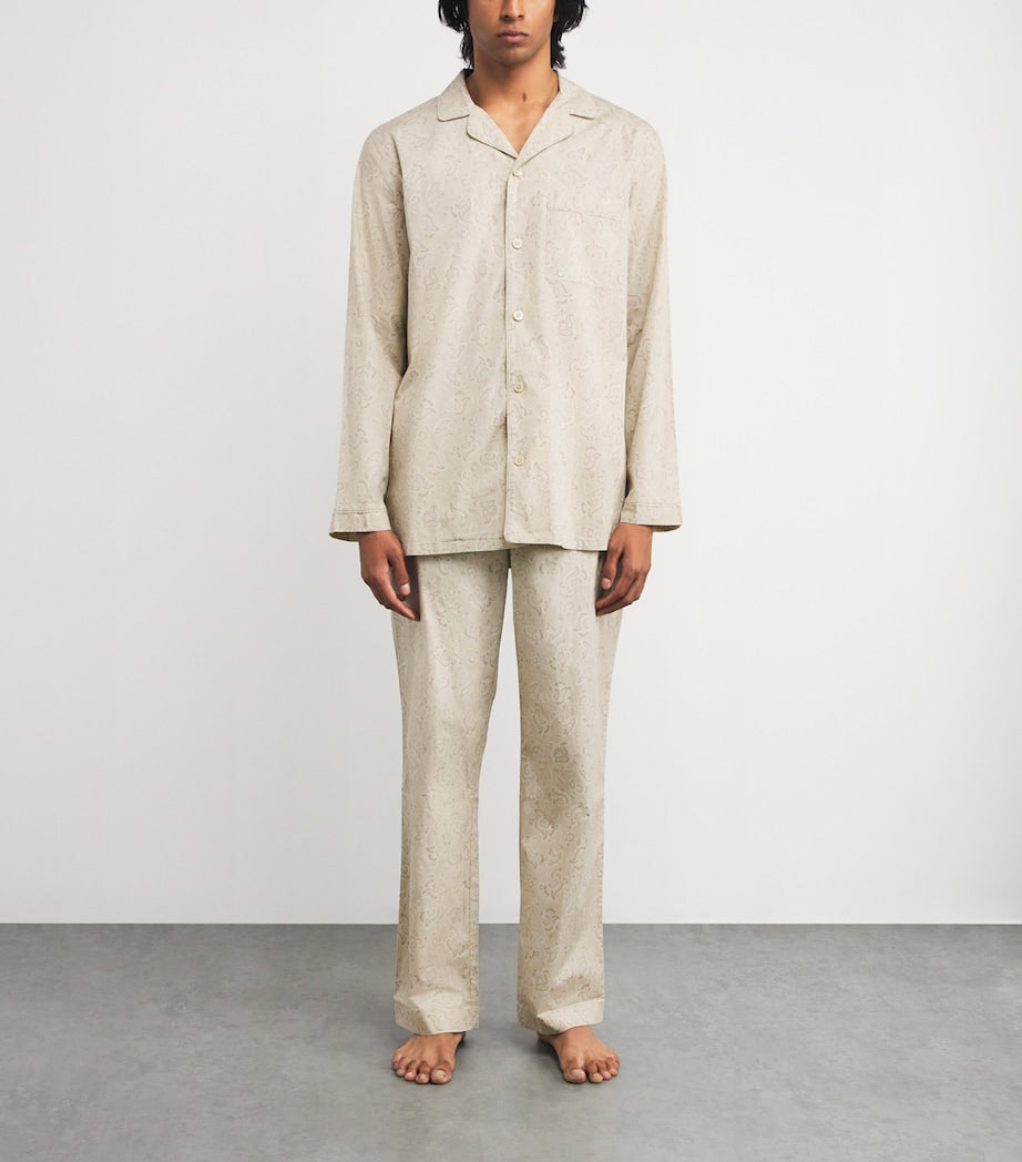 Cotton Poplin Paisley Pyjama Set