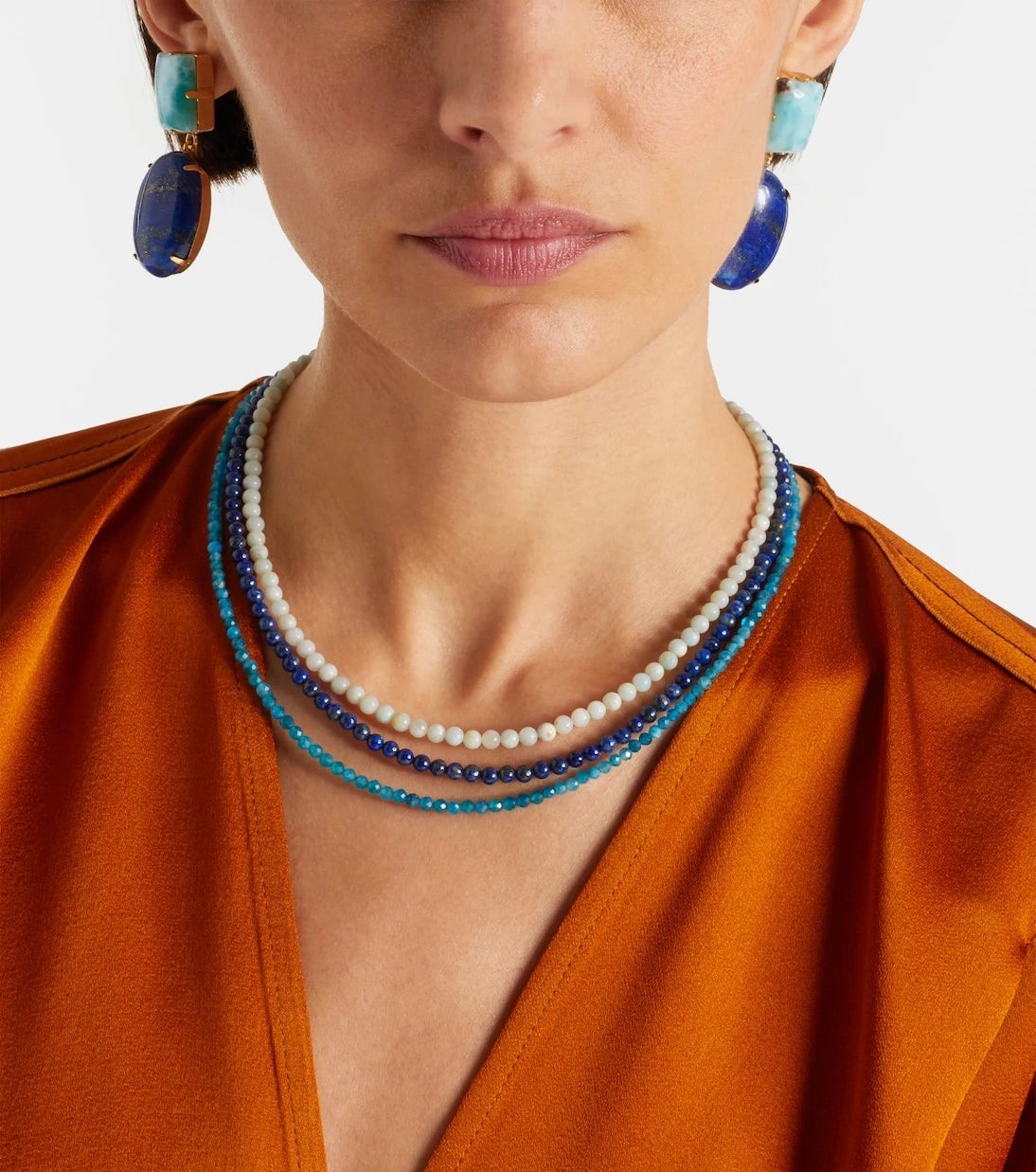 Jennifer Behr - Xiomara gold-plated drop earrings