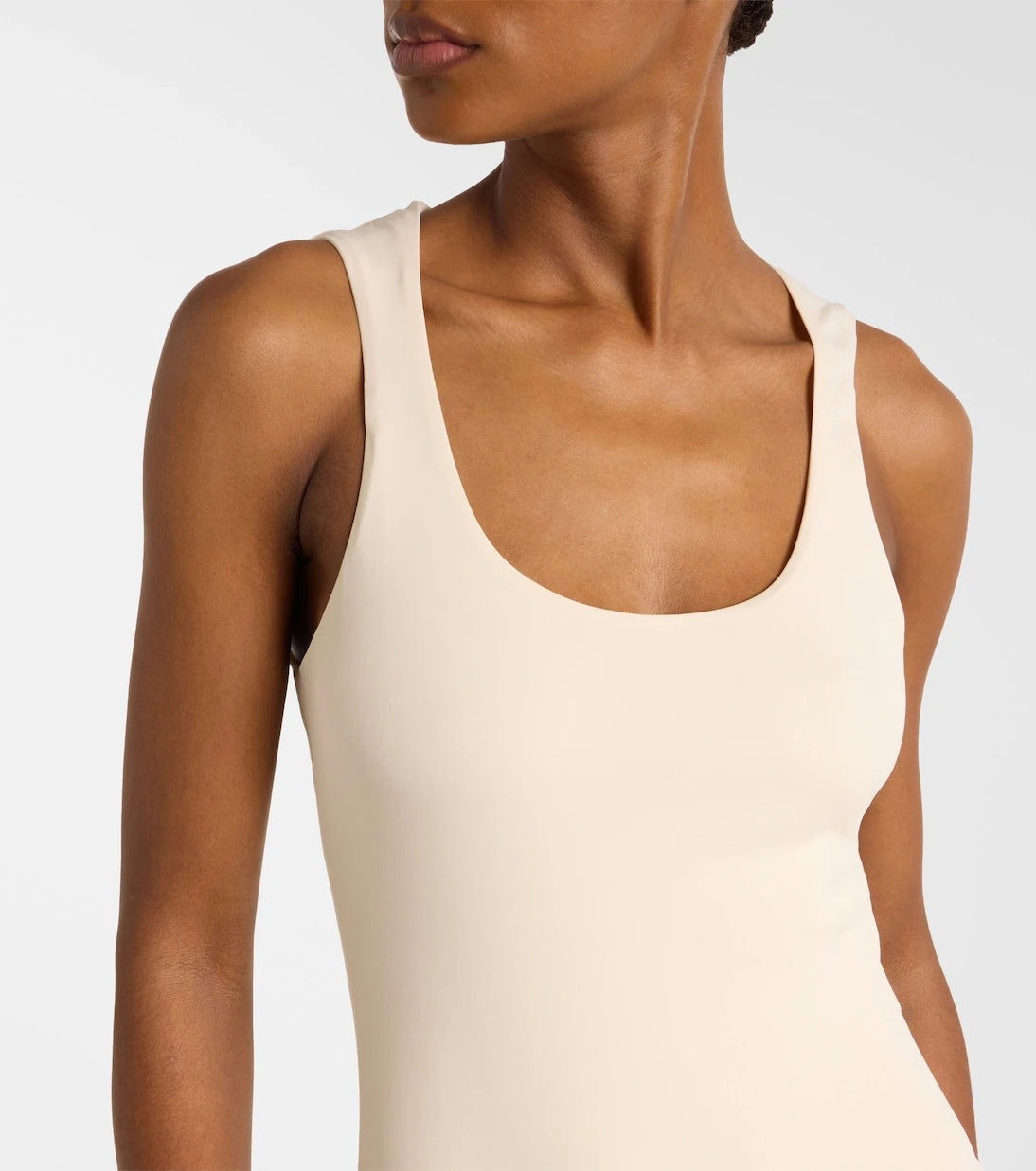 Alaïa - فستان ميدي جيرسيه غير متماثل