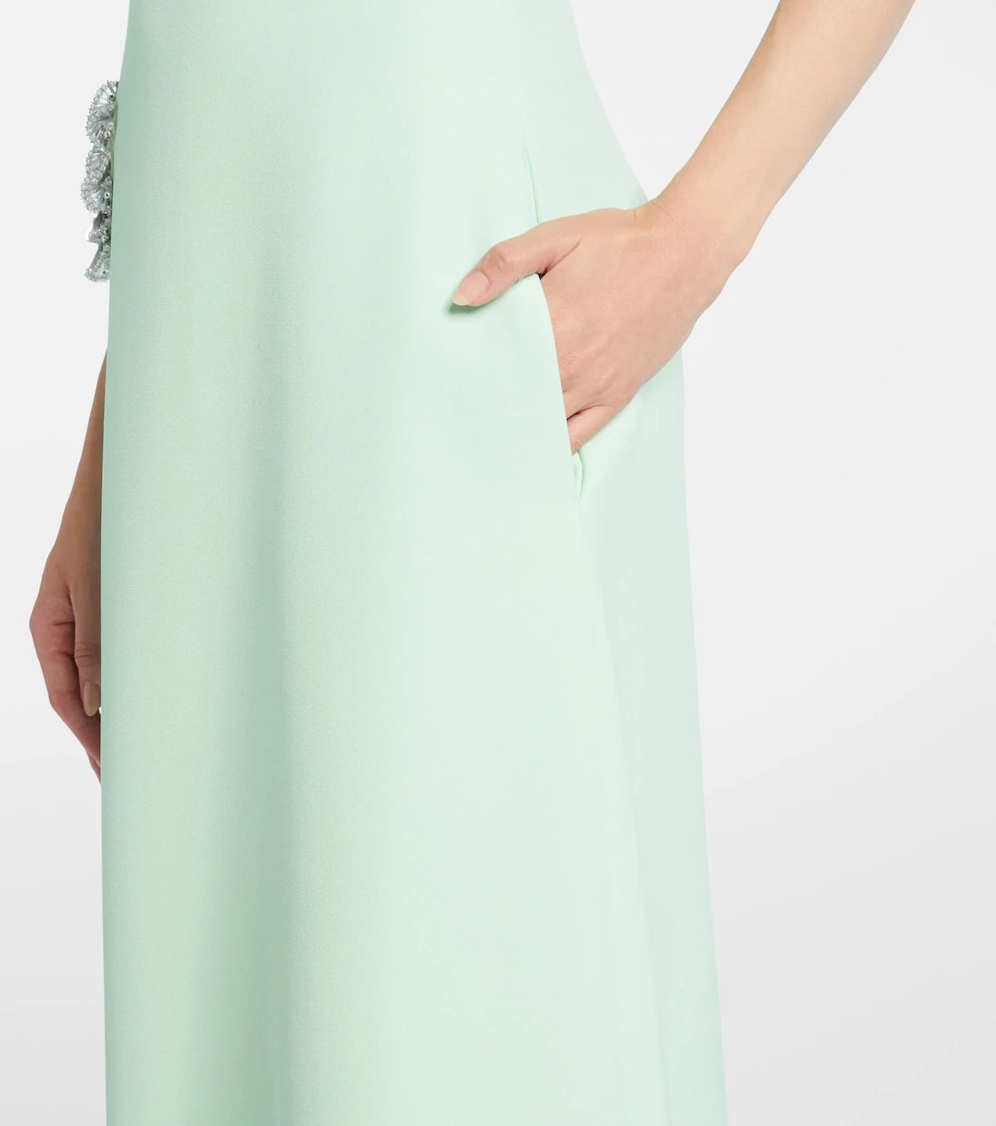 Safiyaa - Priscilla embellished crêpe gown
