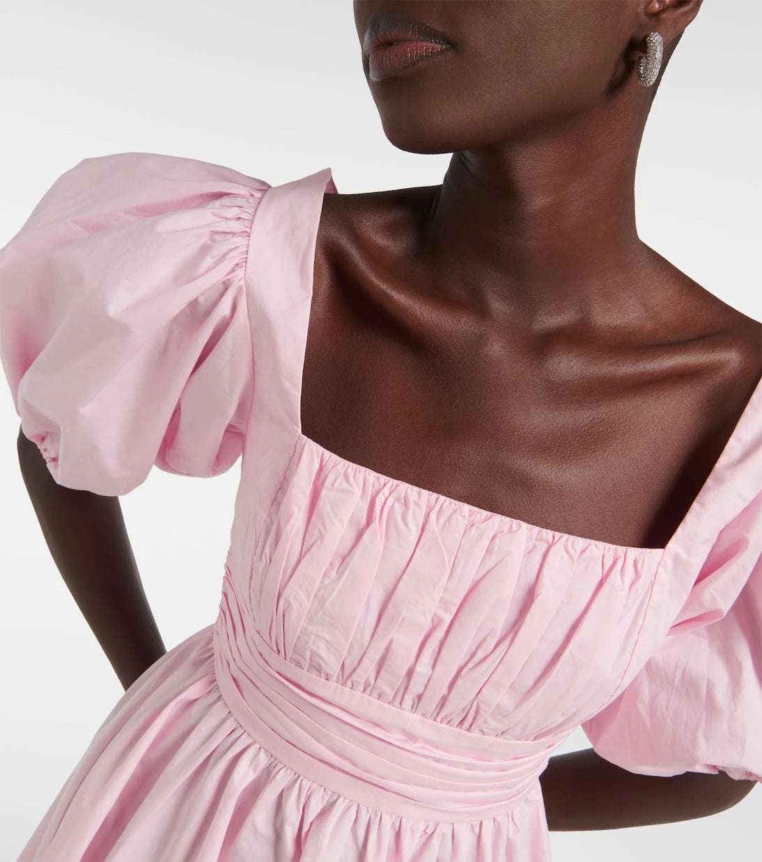 Rotate - Puff-sleeve cotton minidress