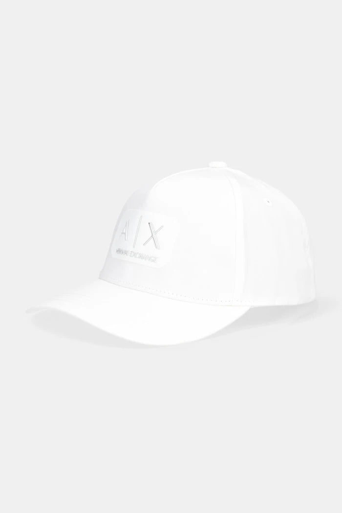 Памучна шапка с козирка Armani Exchange