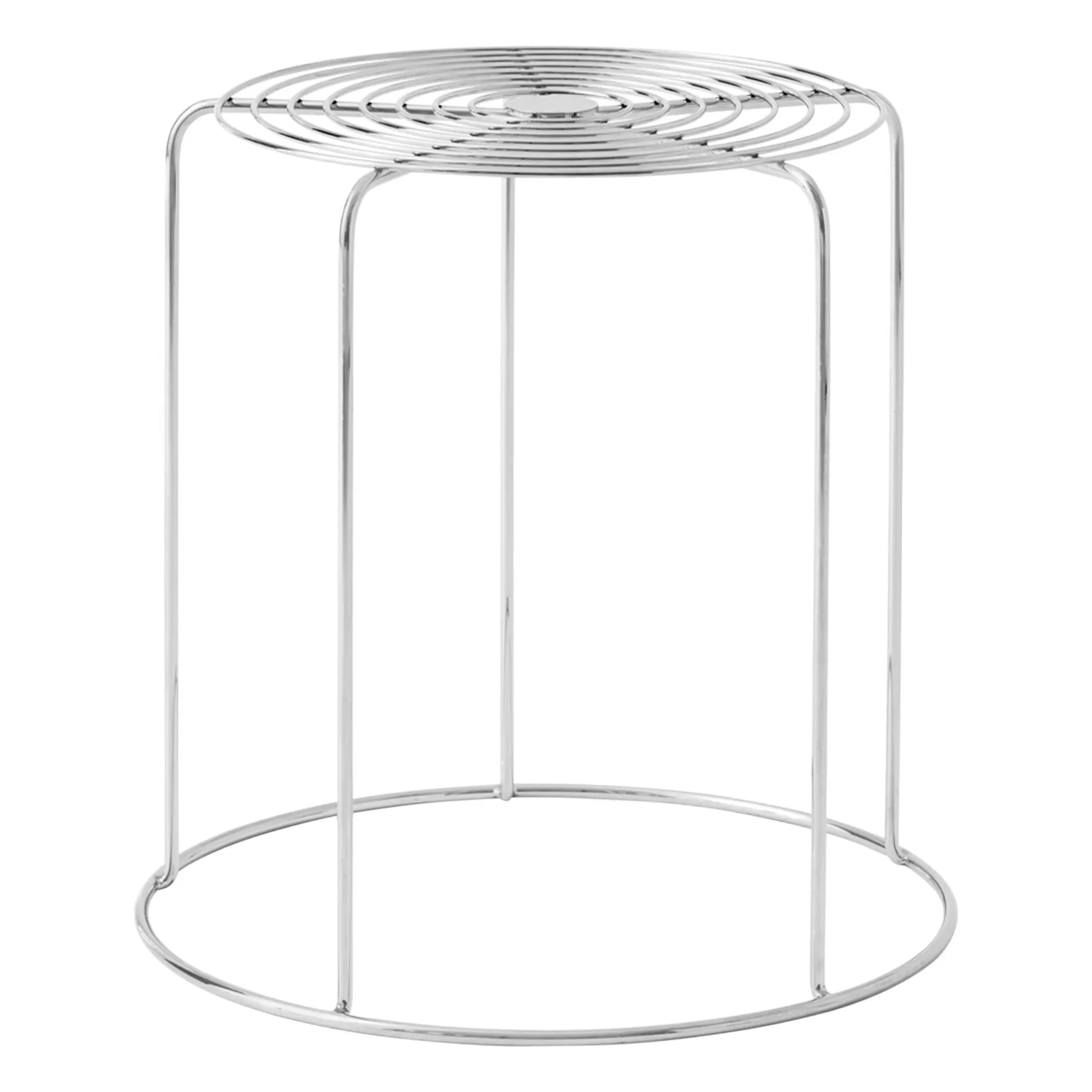 & Tradition - Wire VP11 stool, Verner Panton | Silver