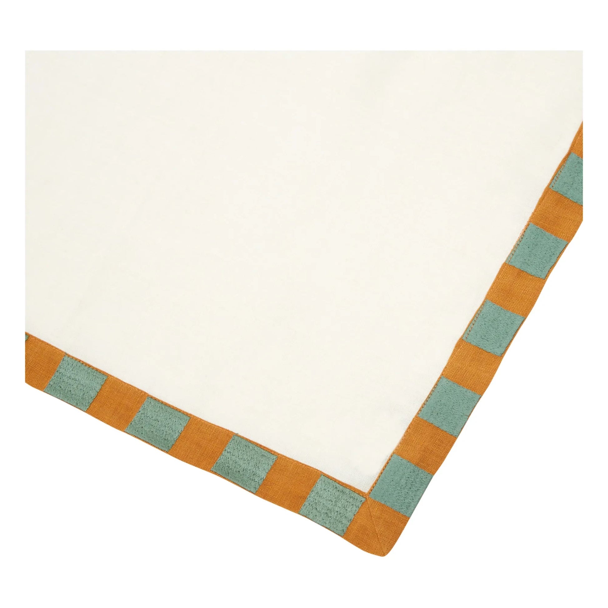 Tressé - Linen Damier napkin | Ecru