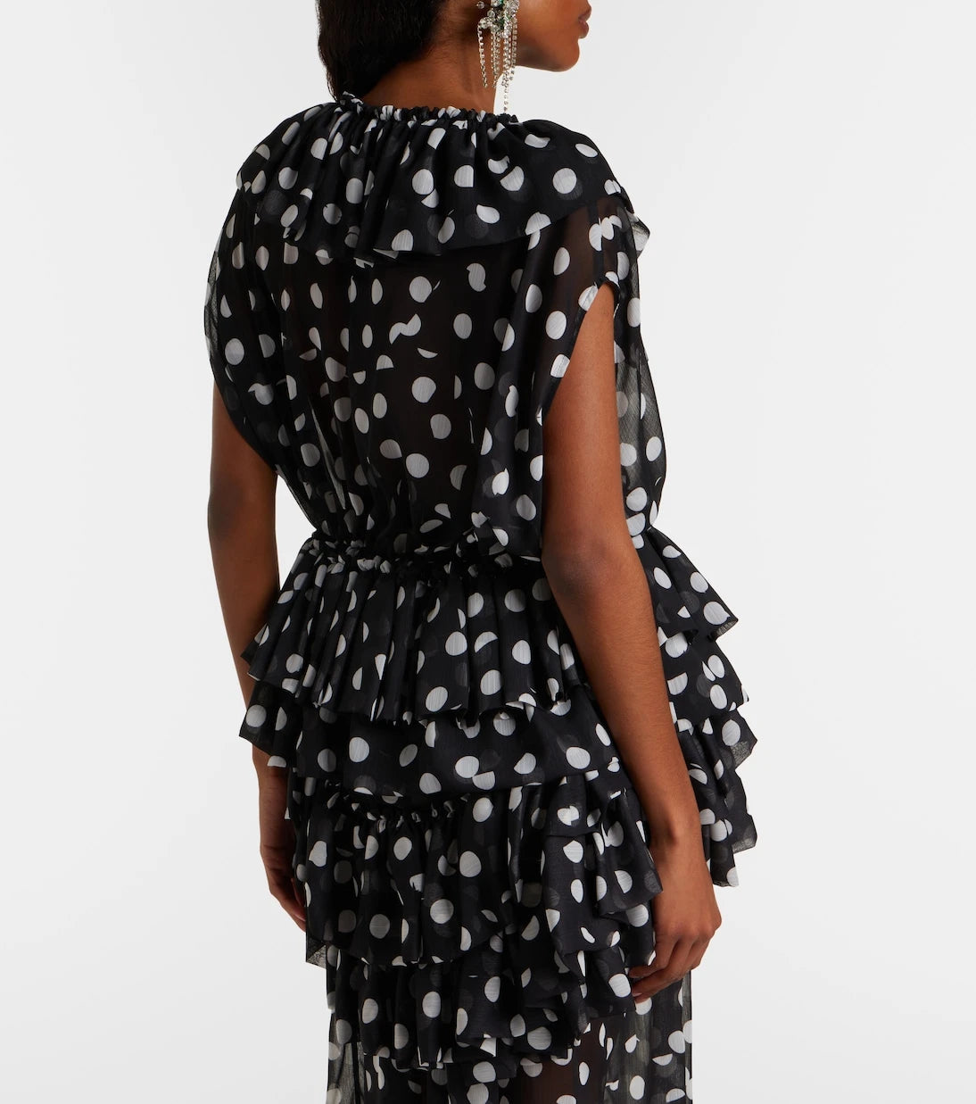 Dries Van Noten - Polka-dot ruffled top