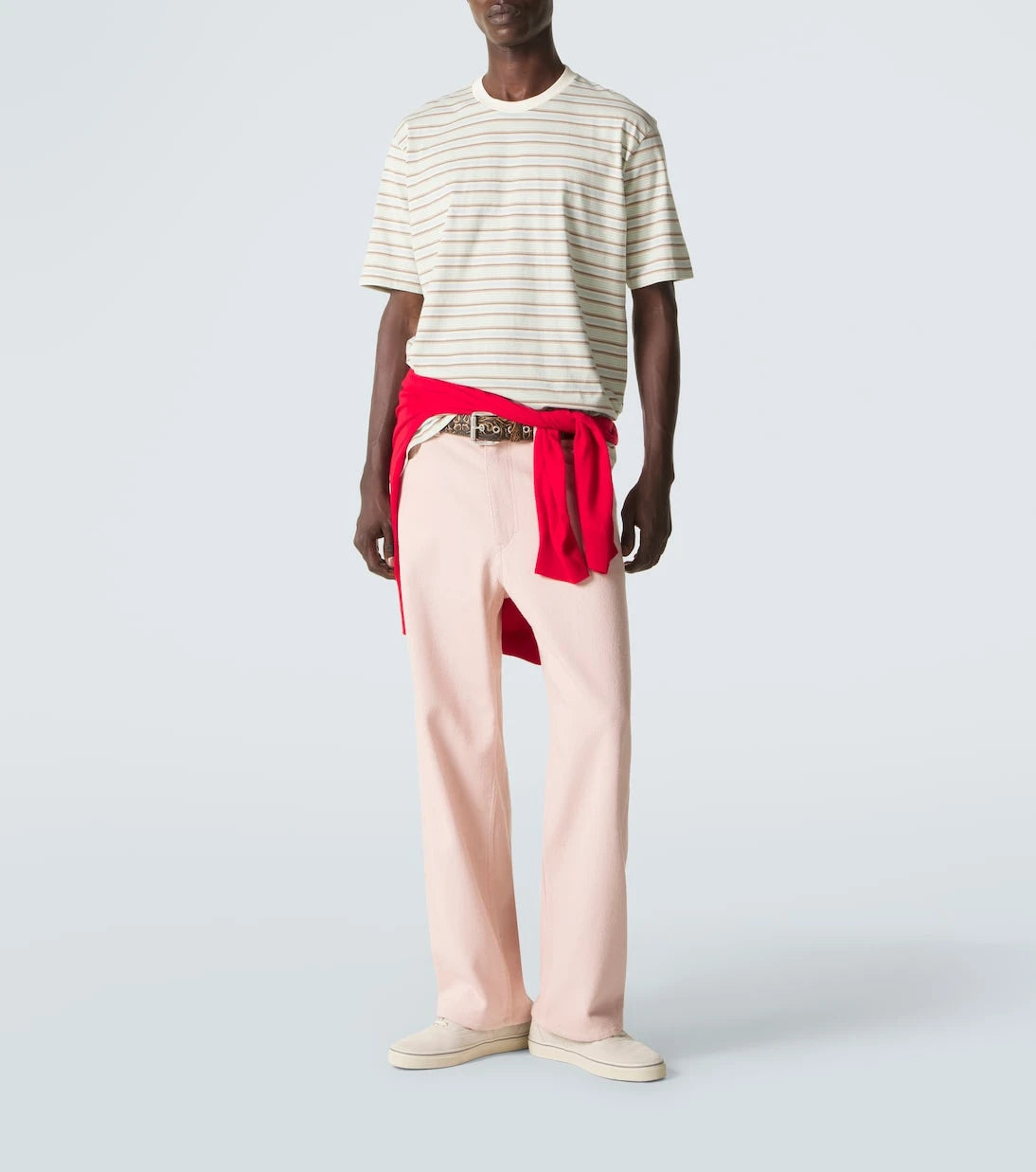 Auralee - Striped cotton jersey T-shirt