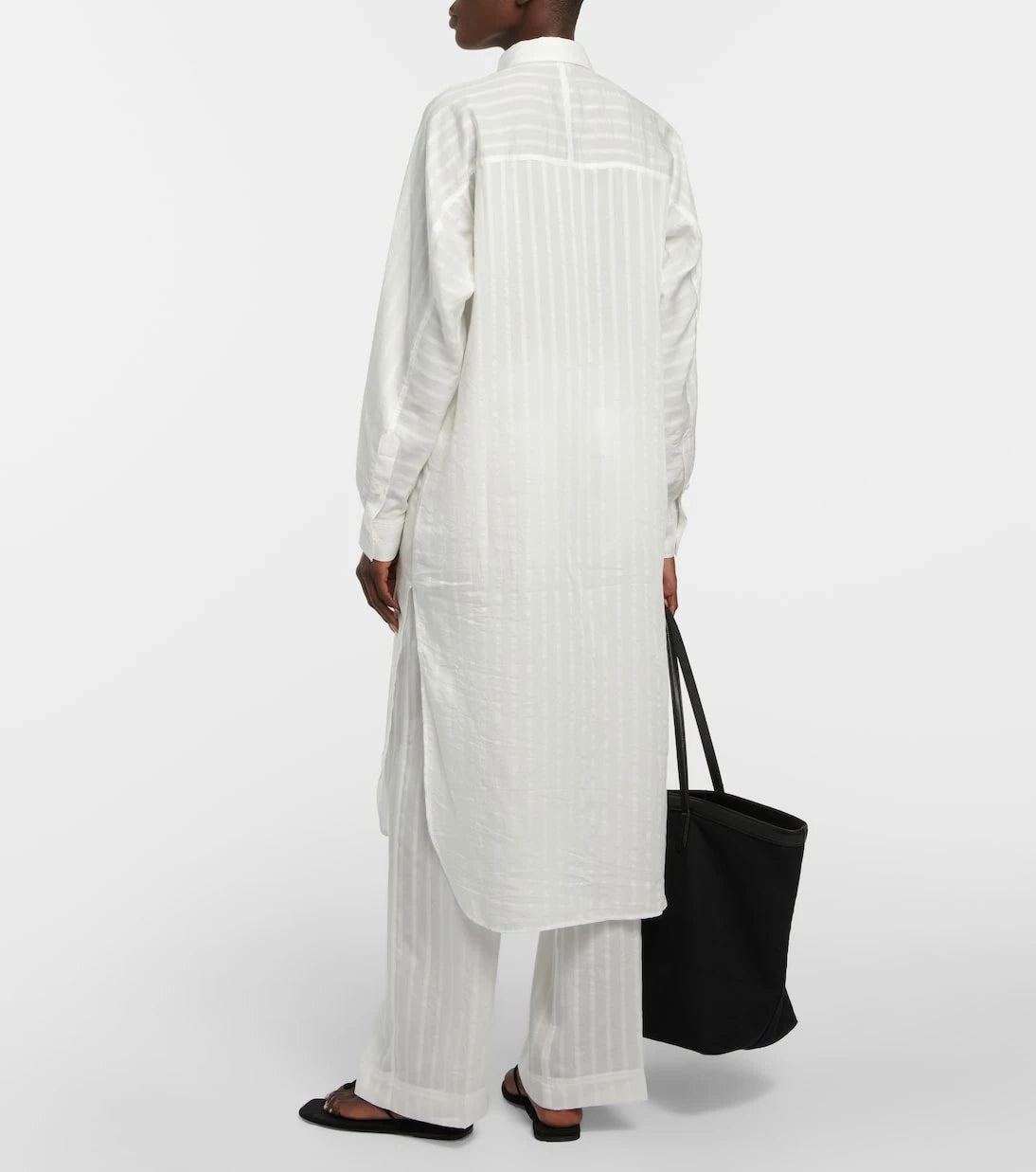 Toteme - Striped jacquard shirt dress